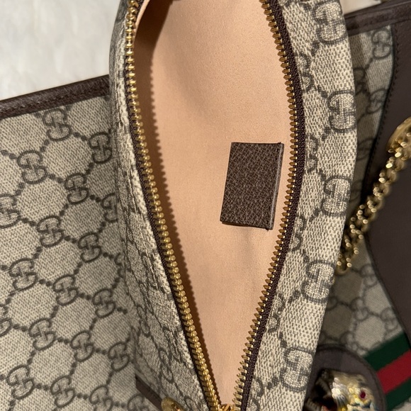 Gucci GG Supreme Rajah Large Tote-537219-Authentic-EUC - Picture 14 of 16
